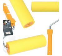 Rouleau de Pression pour Papier Peint 8 mm x 18 cm Rouleau de Caoutchouc Outil de Pose avec Poignée en Plastique Rouleau à Main pour Mur Outil de Décoration