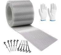 Rouleau de protection contre les débris pour drainage de toit, 127 mm x 6,1 | Le couvercle de gouttière en maille expansée en aluminium soutient le mouvement de l'eau de pluie à travers les canaux