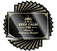 Rouleau de protection durable pour pare-chocs | Keep Calm I'm Almost A Respiratory Therapist Love Autocollant pour voyage DIY (12 x 18 cm)