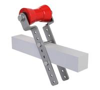 Rouleau de quille en polyuréthane avec Support H Hauteur réglable Aide à la Mise à l'eau des remorques de Bateaux galvanisé 130/60 mm, Rouge