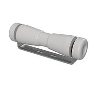 Rouleau de quille en polyuréthane avec Support y Compris Les Embouts Aide à la Mise à l'eau des remorques de Bateaux galvanisé 250 mm (+ EC), Gris