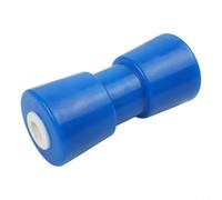 Rouleau de Quille Riblé pour Remorque Bateau 17mm(Blue) | Alésage 17mm, diamètre 83mm, hauteur 191mm, plastique , riblé pour stabilité