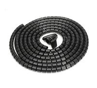 - Rouleau de Rangement de câbles en Spirale découpable, Organiseur de Fils pour télévision/PC/Ordinateur/équipement à Domicile (5 m, Noir)