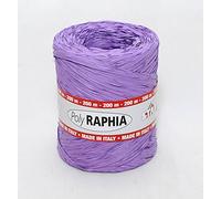 Rouleau de raphia en polyraphia synthétique, couleur lilas R42, hauteur 15 mm, longueur 200 m