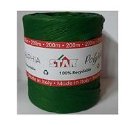 Rouleau de raphia en polyraphia synthétique couleur vert foncé R07 Hauteur 15 mm Longueur 200 m