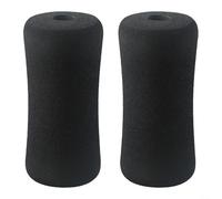 Rouleau de rechange en mousse haute densité pour banc de musculation et table d'inversion - Manchon de tube en mousse noire pour pieds de machine de gym de 22 à 25 mm, rembourrage d'équipement