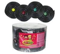 Rouleau de réglisse avec bille de Chewing-gum *40