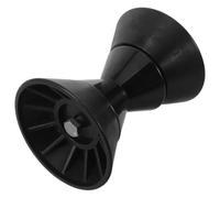 Rouleau de Remorque Bateau 4 Pouces en Polyuréthane Noir, Profil V | Remplacement Rapide, Ajustement, Protège la Coque, Usage pour Fond et Coques en V, Matériel Fourni