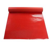 Rouleau de revêtement de sol en caoutchouc | Garage, hangar, atelier, extérieur multicolore de plusieurs tailles(Red,1.2x15m)