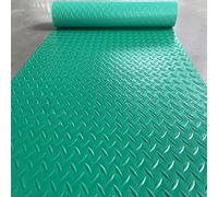 Rouleau de revêtement de sol en caoutchouc | Garage, hangar, atelier, extérieur multicolore de plusieurs tailles(Green,1.2x9m)