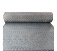 Rouleau de revêtement de sol en caoutchouc imperméable et résistant avec motif antidérapant pour garage, atelier et protection de stationnement