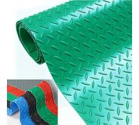 Rouleau de revêtement de sol en caoutchouc, tapis de plaque diamant pour garage et salle de sport, matériau SBR facile à nettoyer, solution de sol durable pour sous les voitures