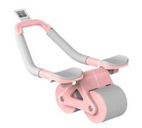 Rouleau de roue AB pour exercices abdominaux - Machine d'entraînement AB avec rebond automatique - Roue à roulettes pour entraîneur de noyau pour débutants, professionnels, enthousiastes, athlètes