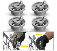 Rouleau de roue pour panier inférieur de lave-vaisselle - Bosch-Neff-Siemens - AP2802428, 165314 - Gris