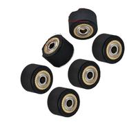 Rouleau De Roue Poussée Pincement 3 Pièces ,Compatible For Mimaki, Roland | CE5000 CAMM Graphtec 120 Liyu Traceur Découpe Vinyle Cutter Alimentation Caoutchouc Cuivre(3pcs 4x10x14mm)