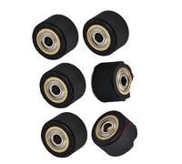 Rouleau De Roue Poussée Pincement 3 Pièces ,Compatible For Mimaki, Roland | CE5000 CAMM Graphtec 120 Liyu Traceur Découpe Vinyle Cutter Alimentation Caoutchouc Cuivre(3pcs 4x10x16mm)