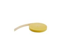 Rouleau de ruban à bouclettes auto-grippantes - 30,5 m - Jaune - Gestion des cables - Reutilisable (HKLP100YW) - Fermeture adhésive - 30.48 cm -