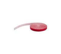 StarTech.com Rouleau de ruban à bouclettes auto-grippantes - 7,6 m - Rouge - Gestion des cables - Reutilisable (HKLP25RD) - fermeture adhésive