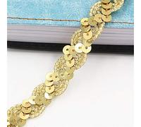 Rouleau de ruban à paillettes colorées - Longueur : 1,5 cm - Largeur : 10 m - Hologramme métallique - En tissu brillant - Q-Gold