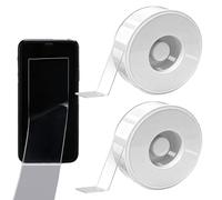 Rouleau De Ruban Adhésif Double Face Nano, 2 Rouleaux De Bandes Adhésives Transparentes Imperméables Pour Murs, Adhésif Puissant Réutilisable Pour La Maison Salle De Bain Affiches Cadres Photo