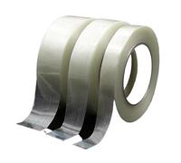 Rouleau de ruban adhésif en fibre de verre de 50 m - Cerclage industriel haute résistance avec adhésif simple face for applications d'emballage, de scellage et de fixation(10mm)