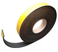 Rouleau de Ruban Adhésif en Mousse EPDM, Bande Etancheite Autocollante - 6 mm d'épaisseur x 40 mm de Large x 10 m de Long - Noir