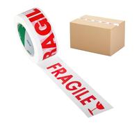 Rouleau de ruban adhésif fragile - Ruban adhésif solide et permanent - Ruban d'avertissement - Ruban de signalisation - Ruban adhésif solide et permanent - Ruban d'avertissement de sécurité rouge