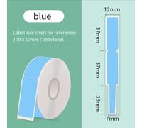 Rouleau de ruban adhésif pour câble Niimbot P15 D35 D11 - Papier thermique à forte adhérence - Étiquettes réseau résistantes aux rayures pour la gestion des fils de fibre (blanc)