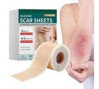Rouleau de ruban adhésif professionnel en silicone lavable et réutilisable | Dimensions exactes : 4 x 150 cm - Haute performance - Support de guérison en silicone souple durable - Dermatologie de