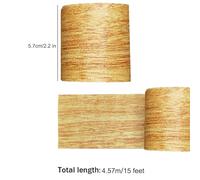 Rouleau De Ruban Bois - Ruban Réparation Meubles - Revêtement Réparation Murale 5,6 cm Largeur 4,5 m Longueur pour Sol Intérieur Porte Creuse Location Maison Camping-Car