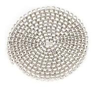Rouleau de Ruban de Cristal, 1 M, Rouleau d'enveloppe de Bricolage, Ruban de en Cristal de 3 Mm, Ruban de Garniture de Chaîne, Accessoire de Décoration Artisanale (Double