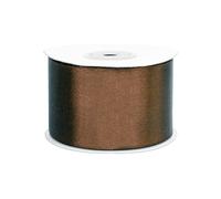 Rouleau de Ruban de Satin 25 m x 50 mm - Décoratif pour Mariage, Baptême, Anniversaire - 5 cm Unilatéralement