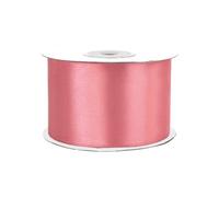 Rouleau de Ruban de Satin 25 m x 50 mm - Décoratif pour Mariage, Baptême, Anniversaire - Unilatéral 5 cm