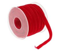 Rouleau de ruban de velours de 10 mm de large et 20 yards | Ruban de velours en nylon | Rouleau de ruban de Noël découpé pour envelopper, travaux manuels, décorations de mariage