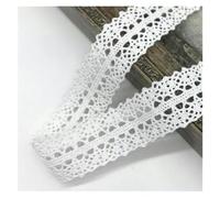 Rouleau de ruban en dentelle brodée, Ruban de dentelle en coton crocheté for applique de mariage, 2 yards, multicolore, soluble dans l'eau, 10 mm/50 mm(10)