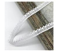 Rouleau de ruban en dentelle brodée, Ruban de dentelle en coton crocheté for applique de mariage, 2 yards, multicolore, soluble dans l'eau, 10 mm/50 mm(01)