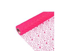 Rouleau de ruban en maille métallique en toile d'araignée pour bricolage, artisanat, emballage cadeau, porte, rideau, arrière-plan (rose)