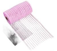 Rouleau de ruban en maille PP, 15,2 cm x 9,1 m, matériau de guirlande de Noël pour la fabrication de couronnes, rouleau de tulle décoratif flexible, filet en maille pour décoration de fête festive (G)