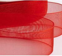 Rouleau de ruban en organza rouge de 20 mm pour cadeaux, emballage, fête, décoration, événements, robe, mariage, Noël, travaux manuels, nœuds, ballons de voiture, bricolage, bouquets, gâteaux et plus