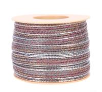 Rouleau de ruban en toile de jute avec dentelle pour décoration de fête, mariage, projets d'artisanat, nœud pour cheveux et mini chapeau Marron foncé 10 m