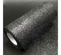 Rouleau De Ruban En Tulle étincelant 22m *15cm Tulle Pailleté Rouleau Mesh DIY Cadeau Artisanal Tutu Jupe Party ChairSash Wedding Party Décoration (33 Argent noir)