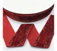 Rouleau de ruban en velours, Ruban en velours pailleté sans élastique, à une seule face, for serre-tête, pinces, nœud, multicolore, 6-38 mm(5,15mm(5yards))