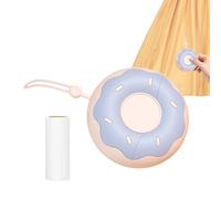 Rouleau de ruban - Épilateur portable en forme de beignet, brosse à arracher inclinée, outil de nettoyage compact | Épilation des animaux de compagnie, facile à utiliser