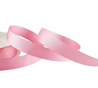 Rouleau de ruban gros-grain double face pour emballage, couture, décorations de fête, événements, mariage, Noël, travaux manuels, nœuds, bouquets, gâteaux - 6 mm - Rose clair - 23 m