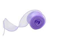 Rouleau de ruban Organza en queue de poisson, 3 pièces, 40mm, 10 mètres/rouleau, for emballage de gâteau, décoration de fête de mariage, Bouquet, couronne, fournitures de couture(B-Purple)