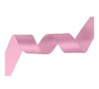 Rouleau de ruban satiné rose layette de 25 m - 100 % polyester - Pour emballage cadeau, couture, fabrication de cartes et décorations - Finition lisse double face - Idéal pour les projets de bricolage