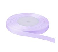 Rouleau de ruban satiné violet lilas de 25 m - 100 % polyester - Pour emballage cadeau, couture, fabrication de cartes et décorations - Finition lisse double face - Idéal pour les projets de bricolage