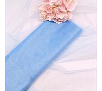 Rouleau de Ruban Tulle Organza Multicolore 48cm x 5m(Sky Blue)