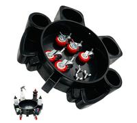 Rouleau de seau de voiture - Support de base roulant à 5 roues, déplacement de s eau amovible robuste, chariot de nettoyage facile à pousser | Support de seau de lavage portable pour les détails