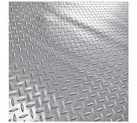 Rouleau de sol en vinyle durable avec motif de plaque de diamant en relief pour protection de garage, remorque, camping-car et bateau